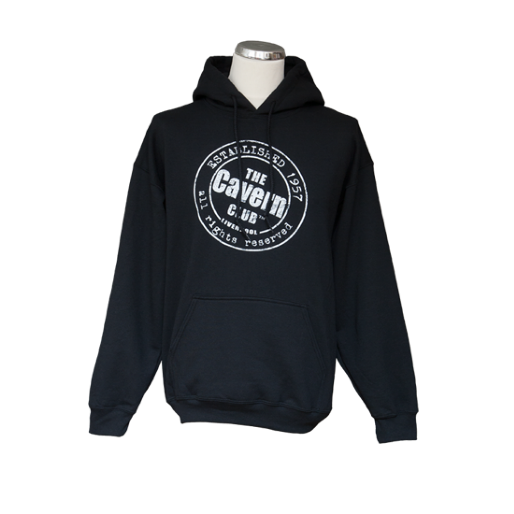 Cavern Club Round Logo Overhead Hoodie Black best seller - Cavern Club